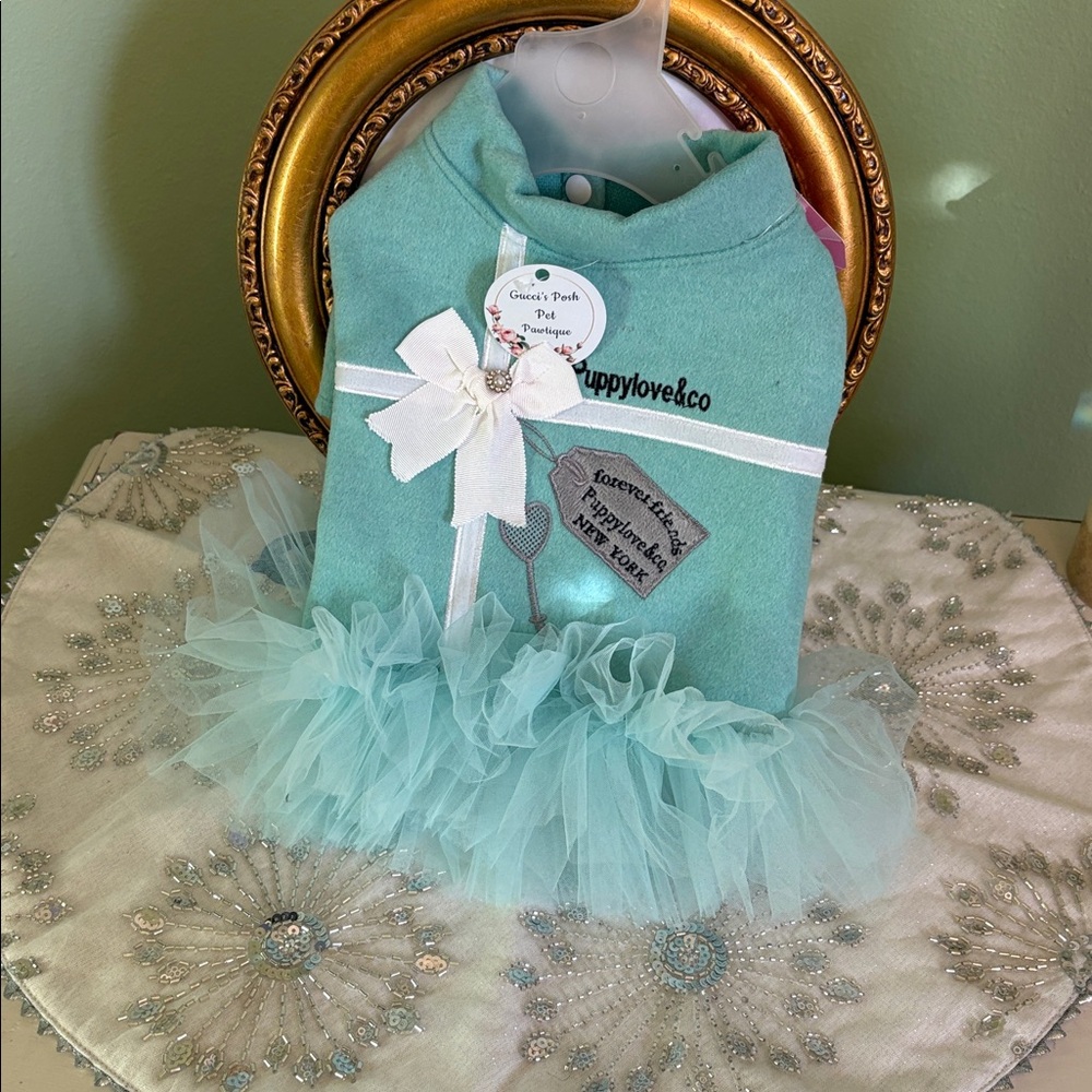SNIFFANY & Co. Dog Dress with Tulle Skirt